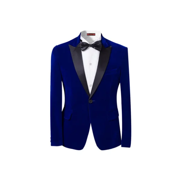 Men's Peaked Lapel 1 Button Dinner Jacket Wedding Blazer Prom Tuxedo
