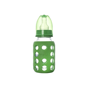 Premium Glass Baby Feeding Bottle with 2 Ultra Soft Nipple and Protective Warmer