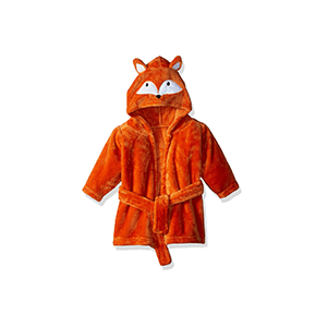 Baby Unisex Baby Plush Animal Face Robe, Fox, One Size